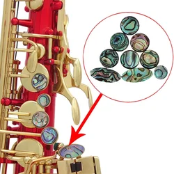 9 Pieces Saxophone Abalone Shell Key Natural Abalone Shell Keys For Tenor Alto Treble Saxophone Accessories