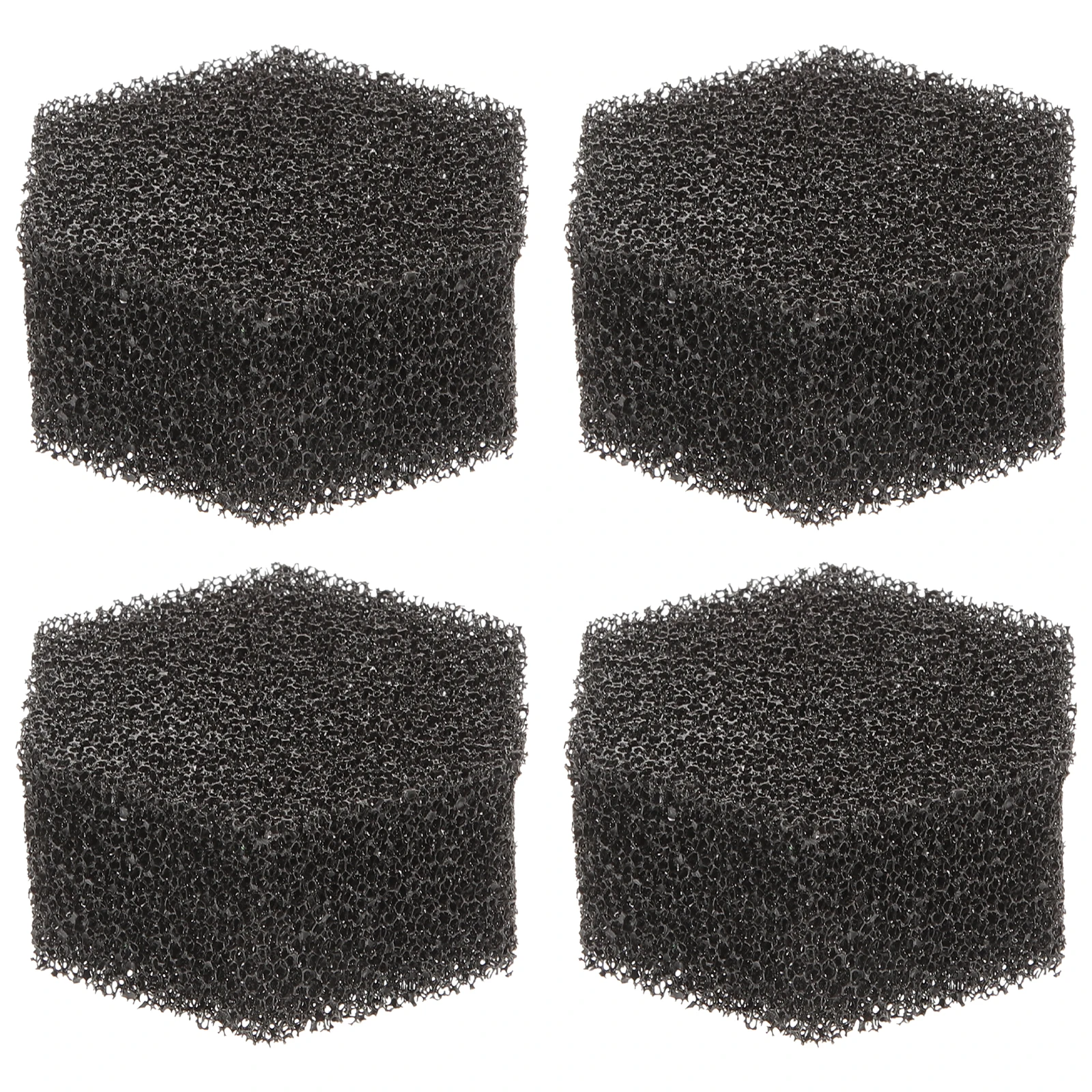 4 個黒六角メイク落としスポンジ洗顔角質除去洗顔パッド非刺激性吸収除去