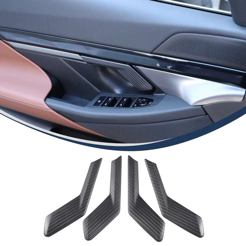 

For BMW 5 Series G60 2024+ Automotive Interior Door Handle Decoration Carbon Fiber Automotive Modification Parts