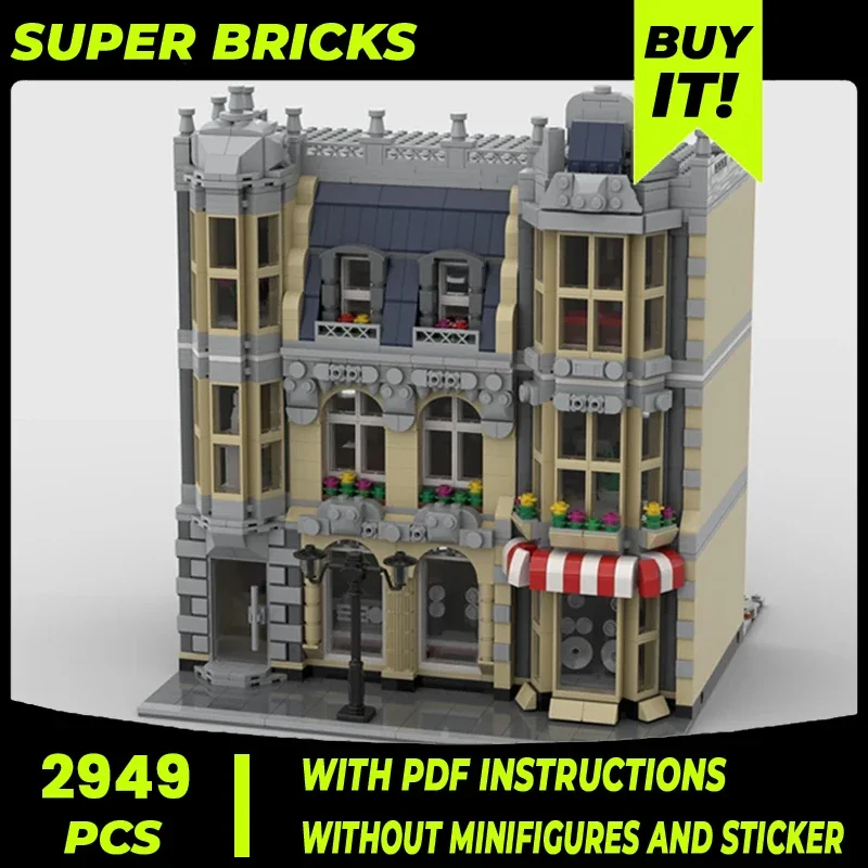 Moc Building Blocks Street View Model Electronic Store Technical Bricks DIY Assembly Construction Toys For Child Holiday Gifts