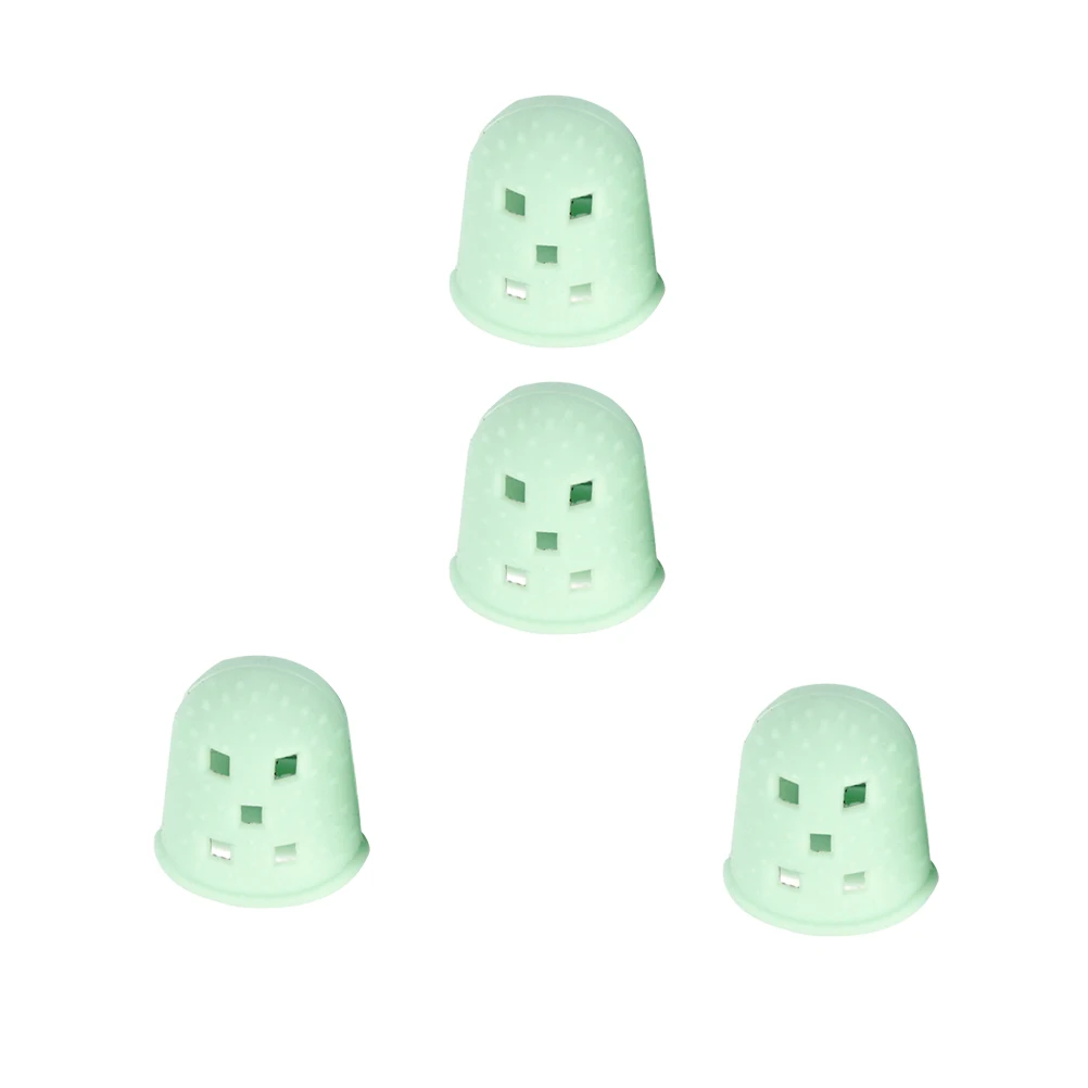 

4 Pcs Silicone Finger Covers Guitar Picks Thumbpick Sleeves Non slip Fingertip Protectors Guitar Accessories Musical Instruments