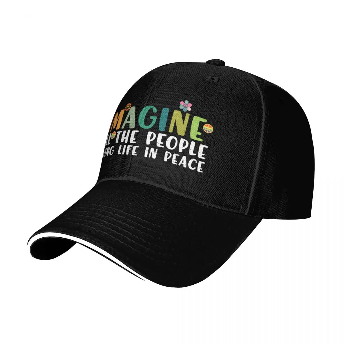 Imagine Baseball Cap Strapback Dad Hat Six Panel Structured Crown Sun Protection UPF 50+