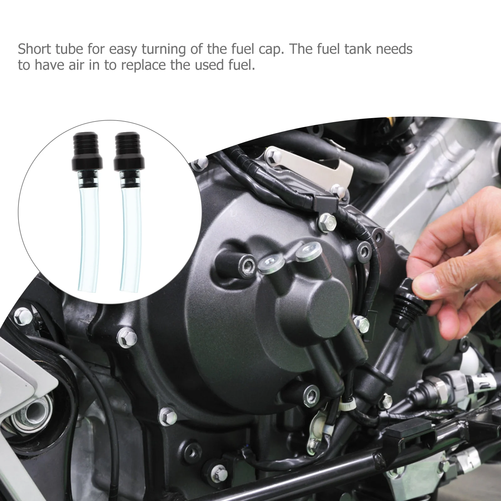 

2Pcs Fuel Tank Vent Valve for Atv Motorcycle Dirt Bike Gas Tank Cap Airflow Tube Atv Accessories Motorcycle Gas Cap