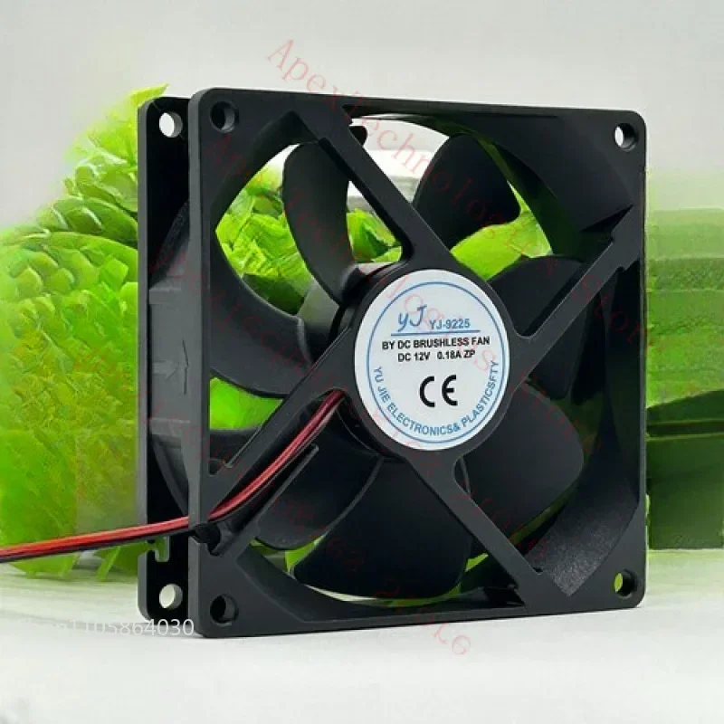 LY 1PCS New YJ-9225 DC12V 0.18A 2-Wire Cooling Fan  QW.