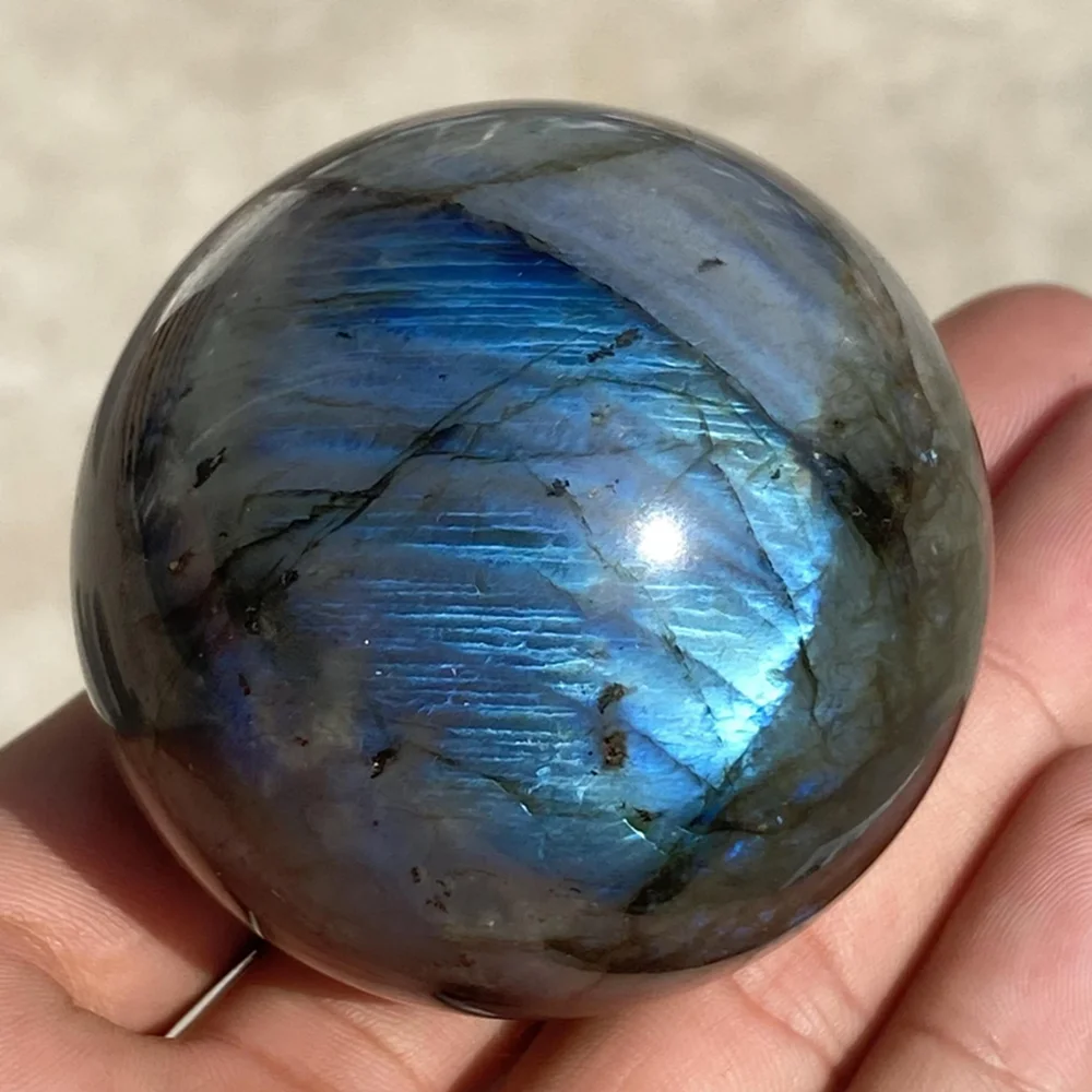 Top-quality natural feldspar ball quartz crystal ball for spiritual energy restoration