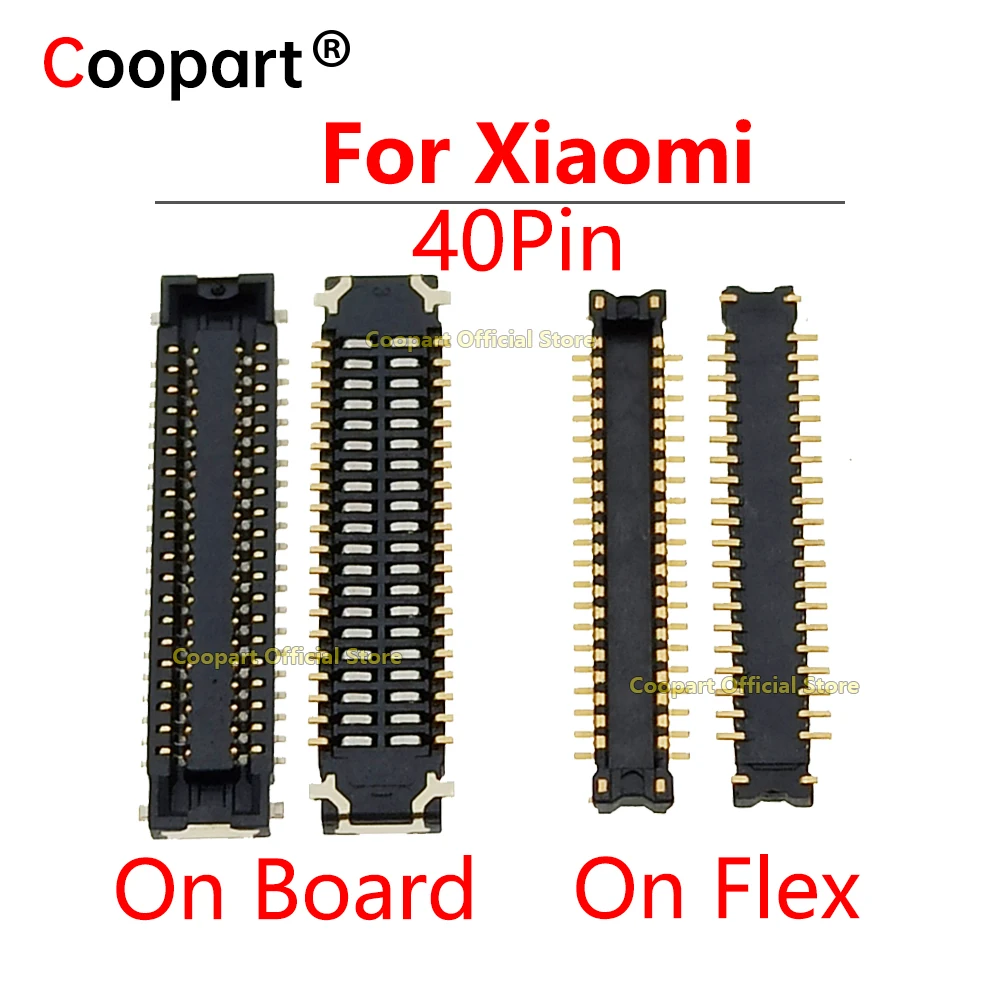 Coopart 40PIN LCD display FPC Connector Port Plug on Mainboard/cable for Xiaomi Redmi Pro/ Redmi 8 8A 10X