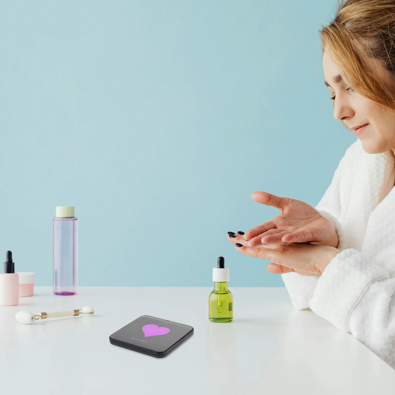 2 pçs mini espelho de maquiagem portátil dobrável dupla face compacto espelho portátil viagem maquiagem vaidade ao ar livre fundamentos