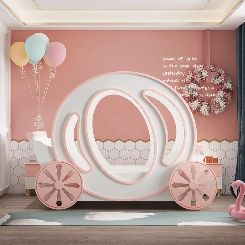 Children's Furniture theme Child bed Girl Princess bed Girl Dream carriage bed Suite Furniture Child bed