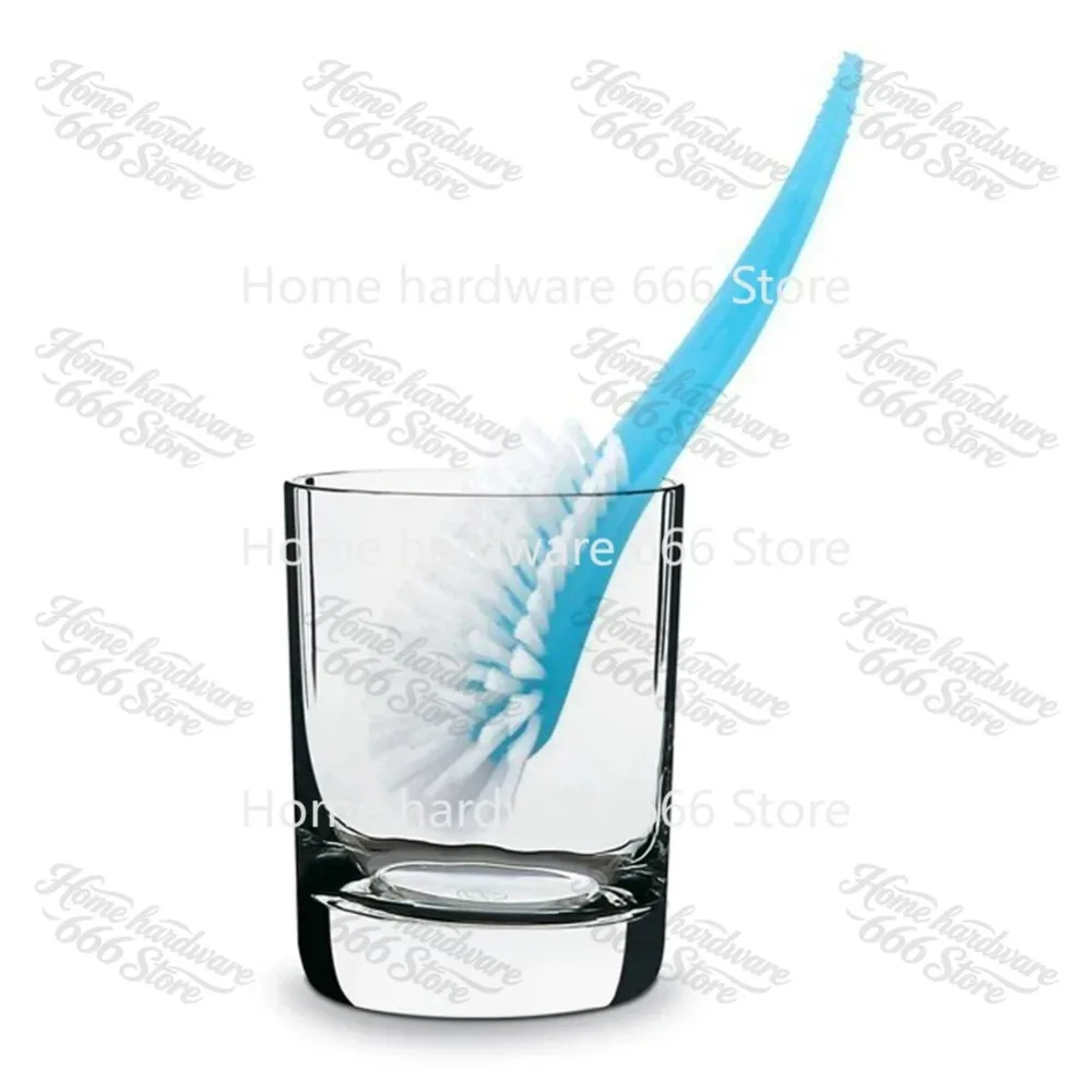 Kitchen Long Handle Cup Brush Hand Hanging Home Plastic Cleaning Bottle Teat Baby Bottle Brush Washing Multifunctional