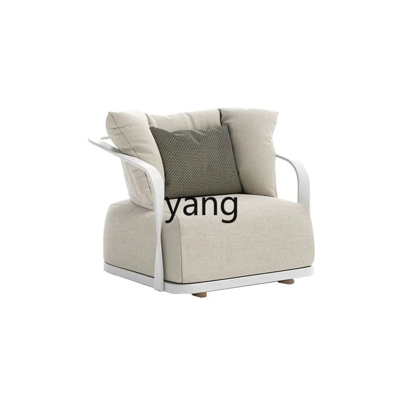 

LTT outdoor wrought iron sofa simple fabric indoor waterproof and sunscreen furniture combination