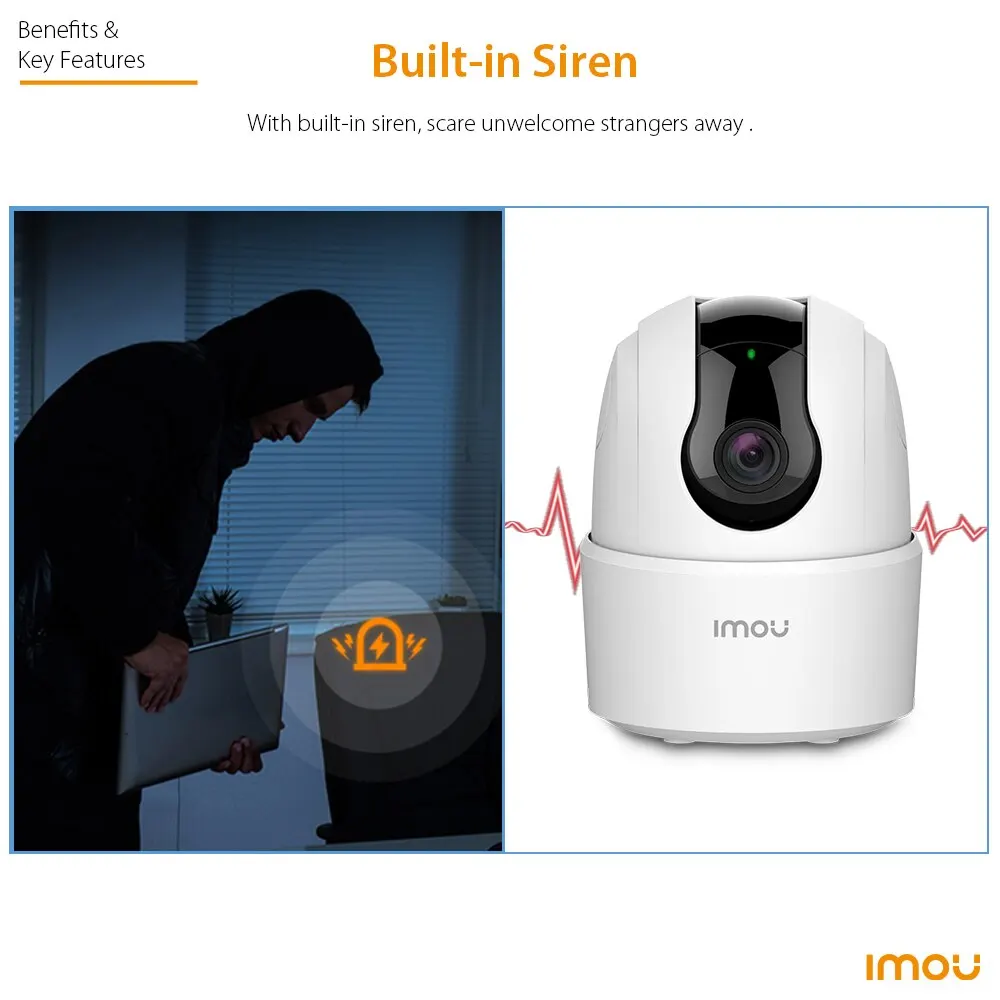 IMOU Ranger 2C 2MP/4MP Home Wifi 360 telecamera rilevamento umano visione notturna telecamera IP Wireless di sorveglianza di sicurezza del bambino