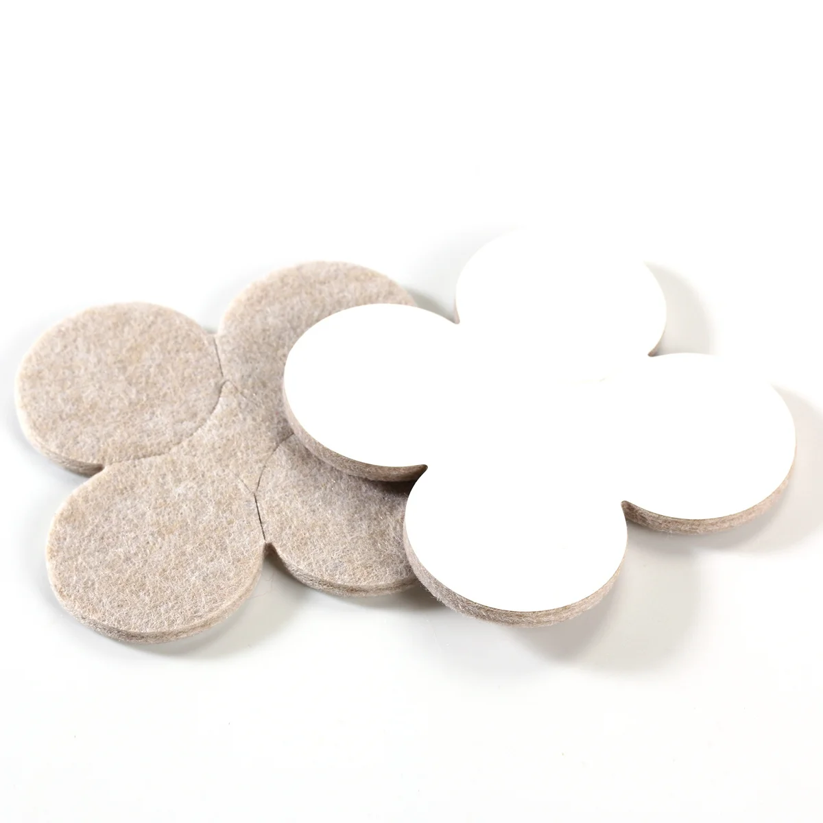 

8Pcs 4cm Diameter Round Felt Pads Heavy-Duty Furniture Floor Protectors for Hard Surfaces Reduces Friction Noise Scratches