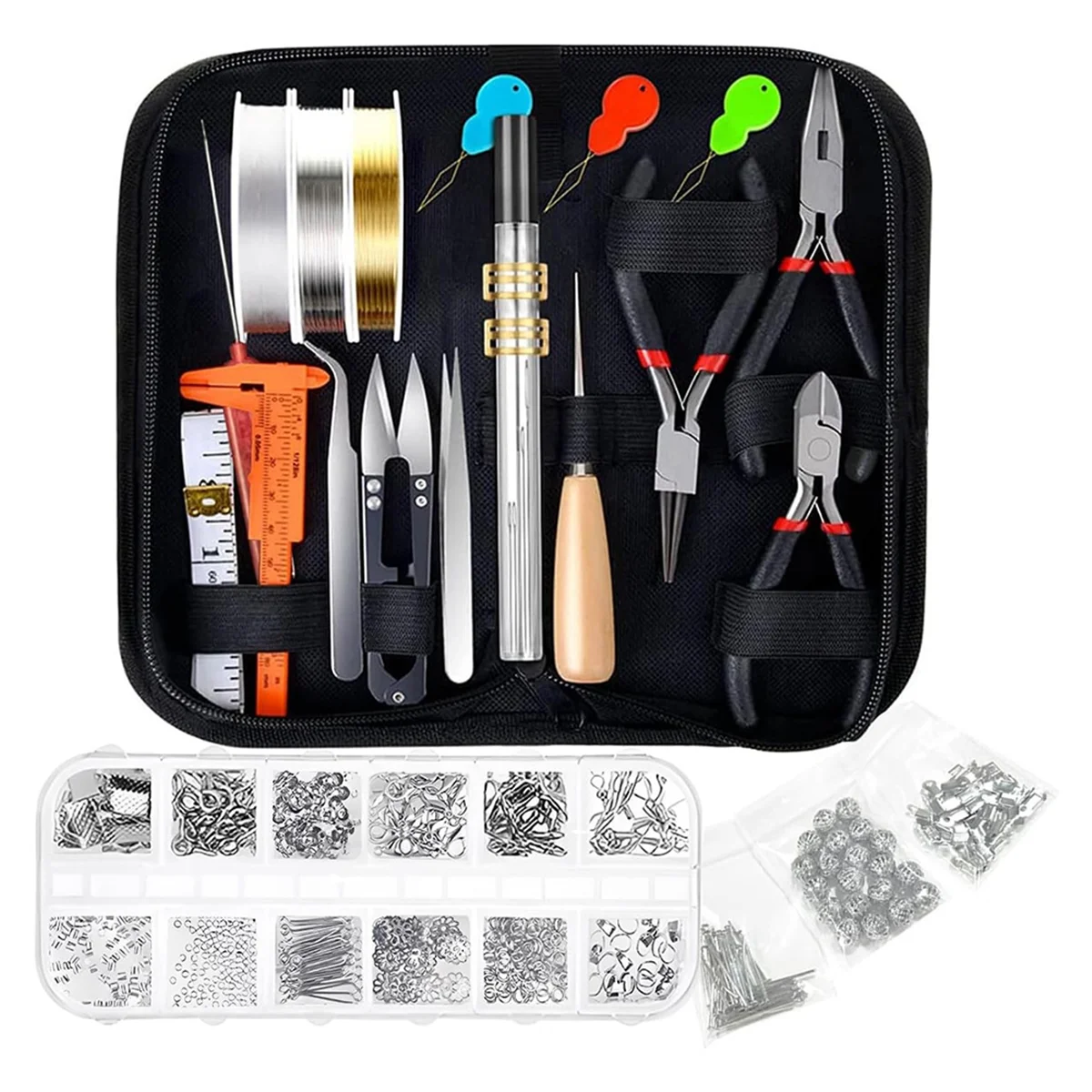 

APB-Jewelry Making Tool Kit, Jewelry Repair Tools with Jewelry Pliers for Adults, Craft DIY and Jewelry Making