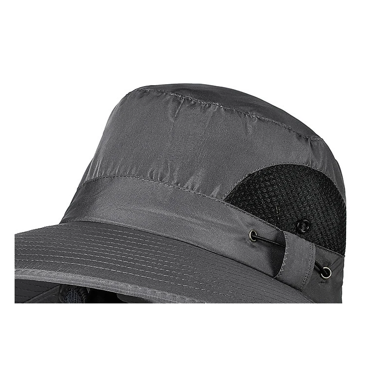 Fishing Hat UV Protection Sun Hat Sun Shading Hats Mountain Climbing Detachable Mask Breathable Sunshade Jungle Hats