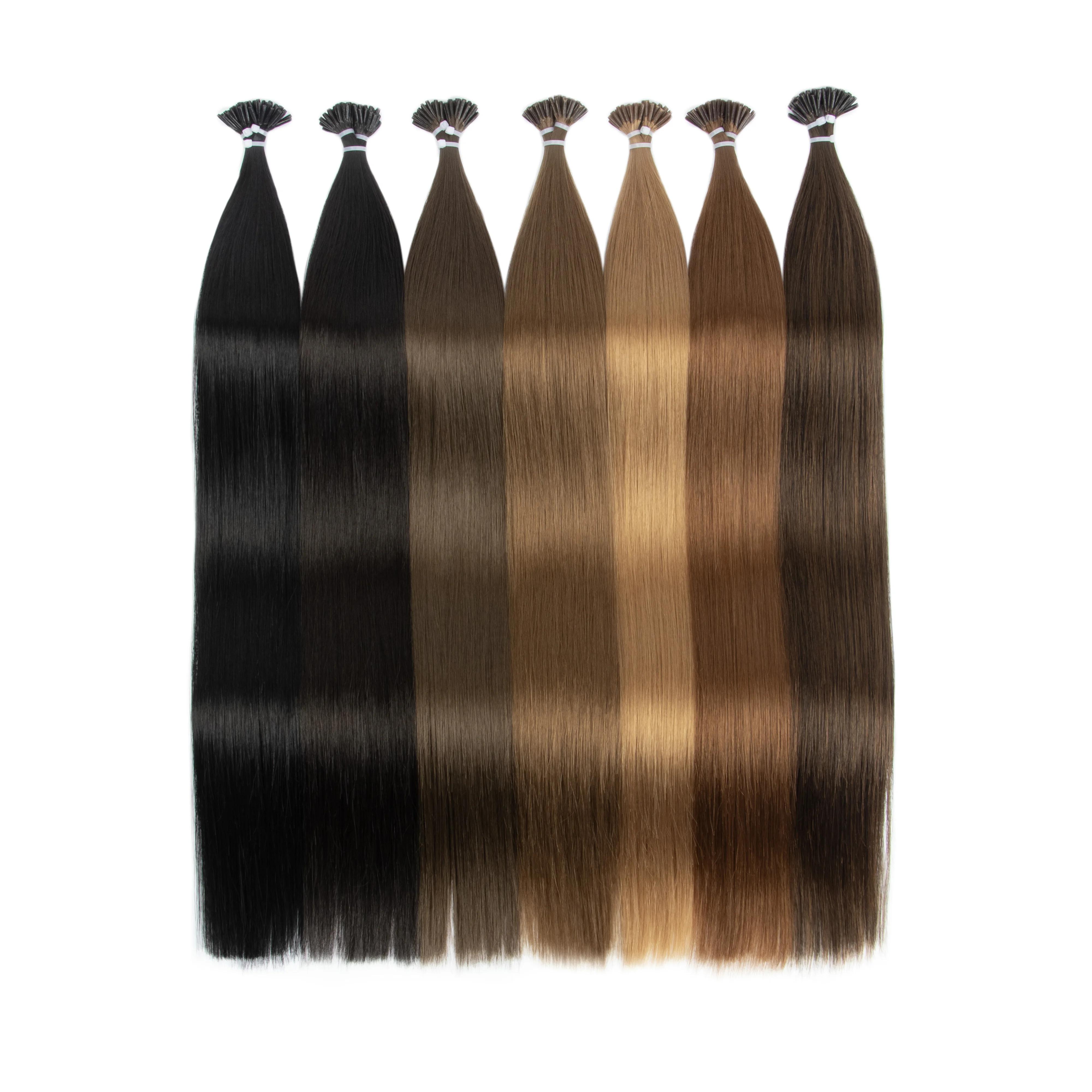 I-Tip Synthetic Hair Cold Tip Design Damage-Free Reusable Styling Hair Extensions 50g image 4