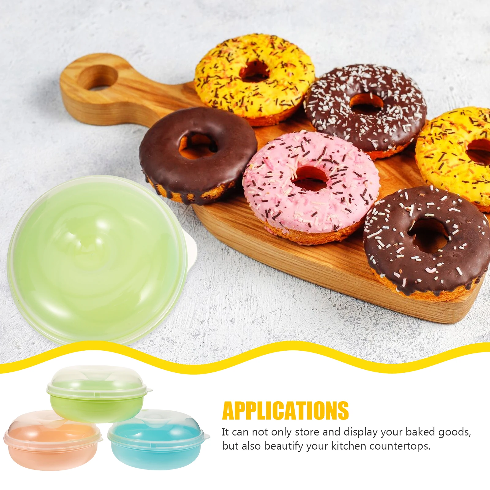 

3pcs Storage Large Plastic Box For Bread Dispenser Kitchen Countertop Bread Box For Kitchen Countertop Plastic Food Container