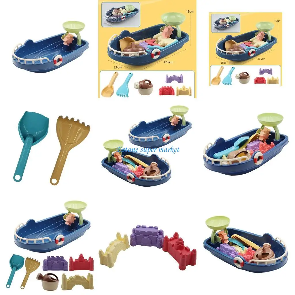 090B Outdoor Zand voor Speelset 7 stks Zand Zwembad Water Spel Speelgoed voor Peuter Jongens Meisjes F