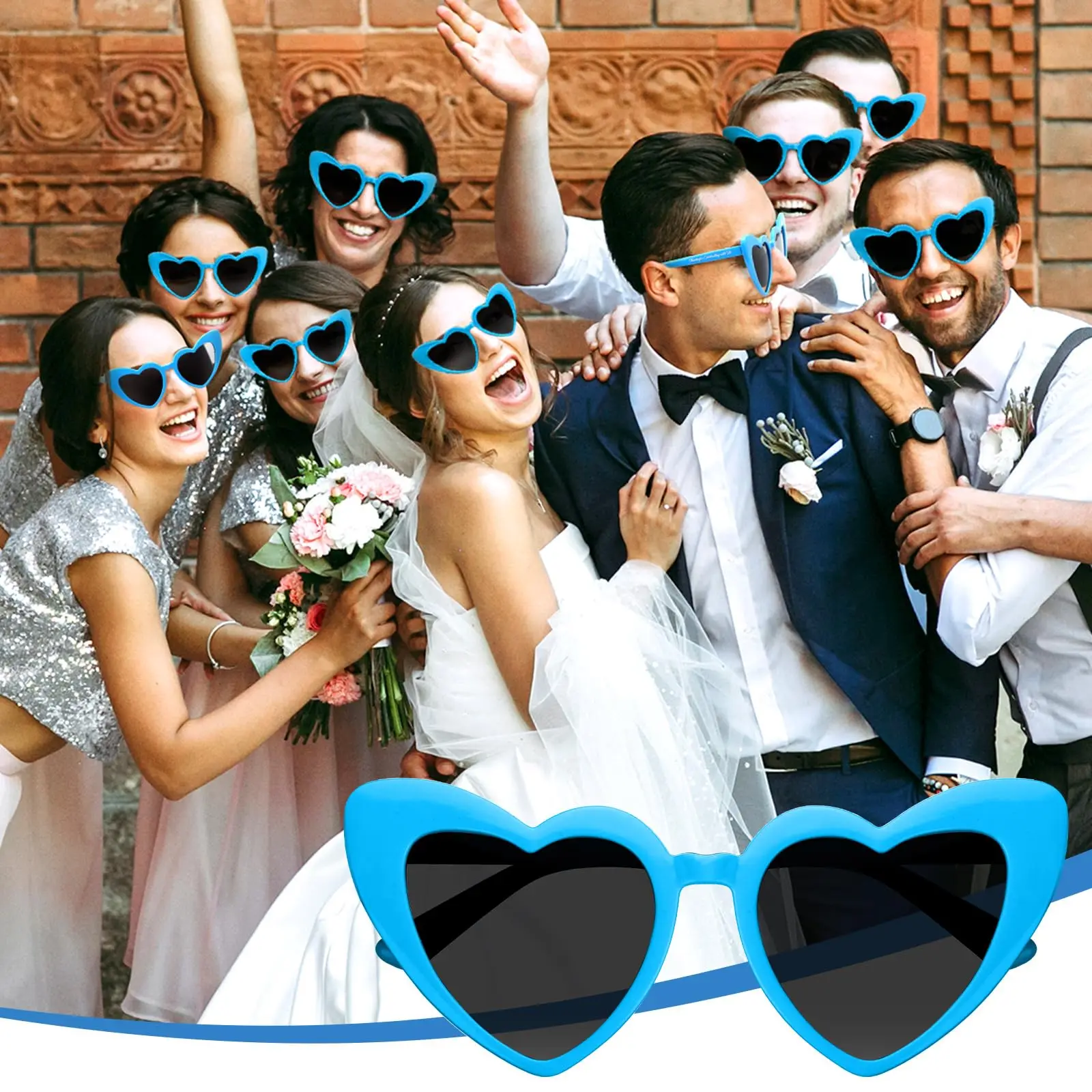 30/50/100/200Pcs Wedding Sunglasses Party Favors for Guests Bulk Heart Shaped Sunglasses Bachelorette Birthday Gifts Souvenirs