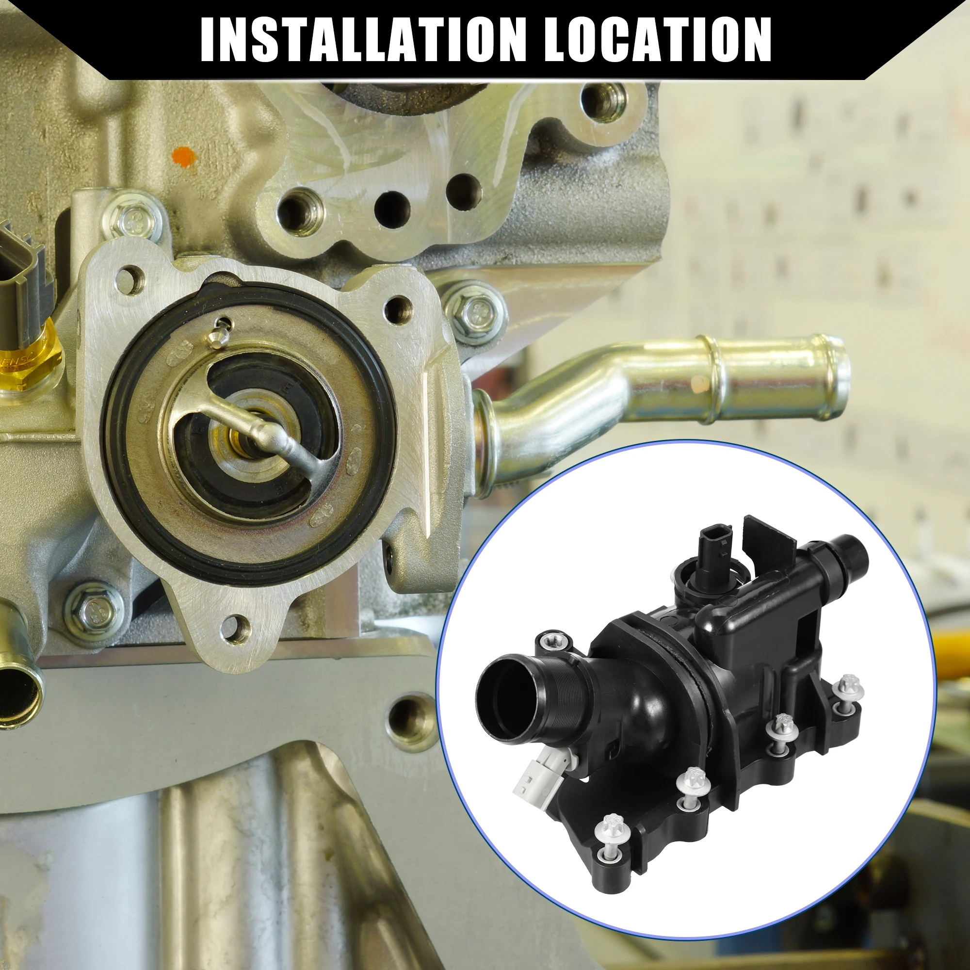 

X Autohaux No.A2822030175 Корпус термостата охлаждающей жидкости двигателя в сборе для Mercedes-Benz