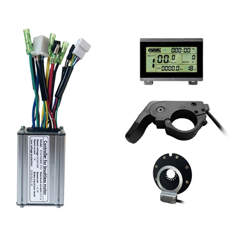 

Ebike Controller Replacement Part Electric Scooter Bike 36V/48V 250W Controller LCD3 Display Brake Set Bicycle Parts