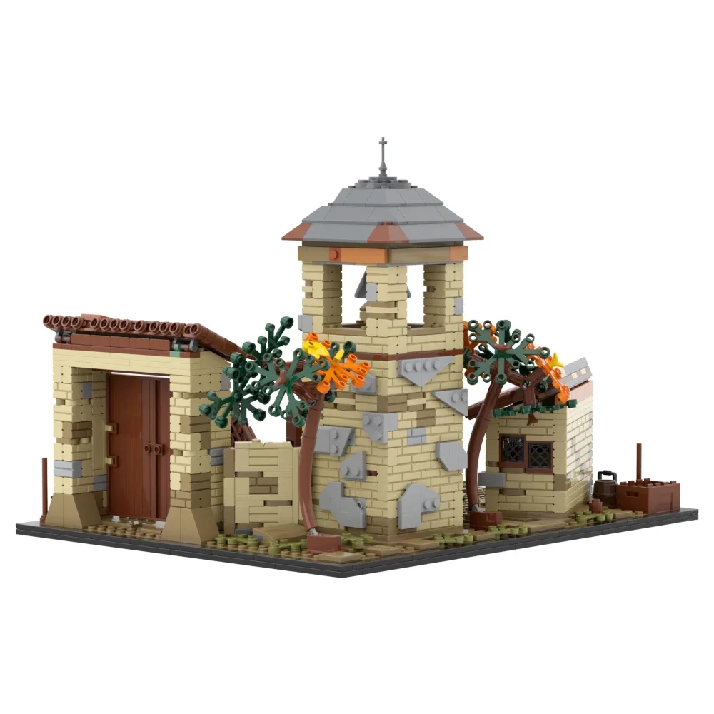 Gobricks MOC Horror Game Spooky Forest Village Model Building Blocks Classic Castles diy Bricks Toy For Childrens Birthday Gift