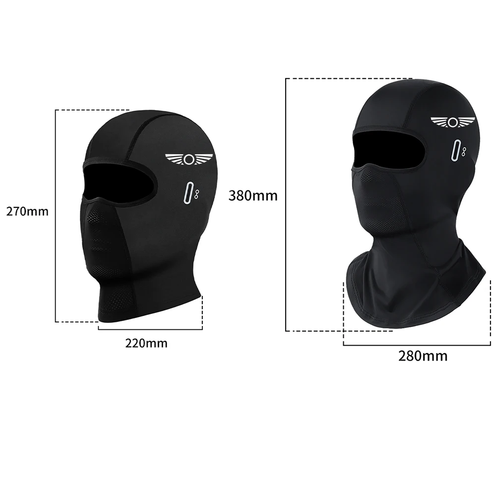 For Jawa JD 750 Retro 750 Touring 750 Racing Motorcycle Balaclava Summer UV Protection Glasses Face Breathable Hole Winter Warm view 4