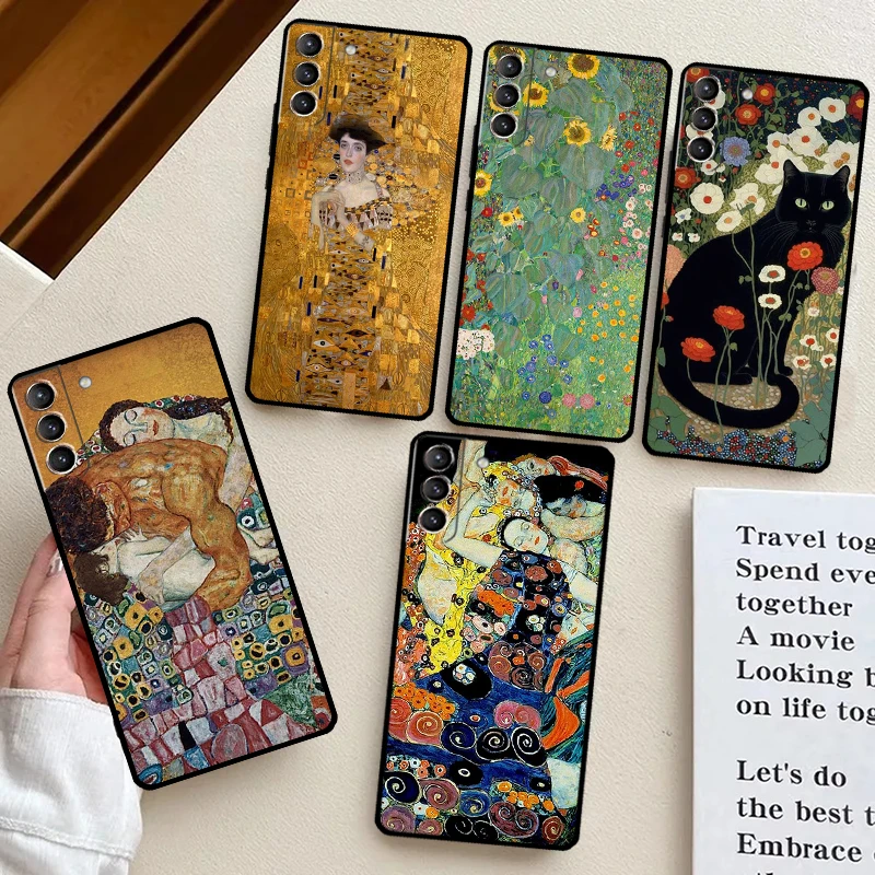 Gustav Klimt Art Case For Samsung Galaxy S23 S24 Ultra S22 S21 Plus Note 10 Note 20 S9 S10 S20 S21 FE Cover