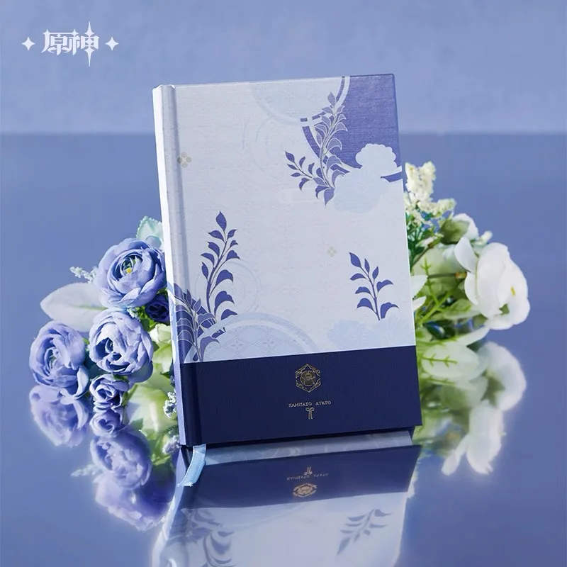 Pre Sale miHoYo Official Genuine Genshin Impact Kamisato Ayato Theme Series Notebook Metal Bookmark Gift Box Cosplay Anime Game