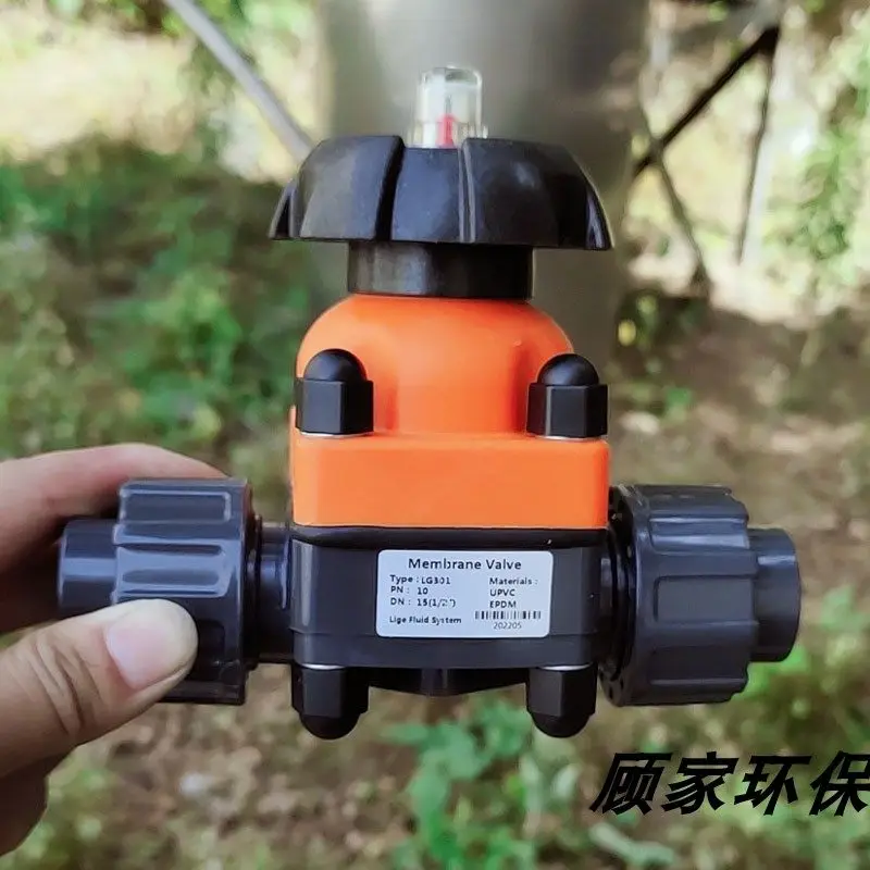 American Standard/Japanese Standard Double-Youling Diaphragm Valve Plastic Manual UPVC Plastic Stop Valve with Union