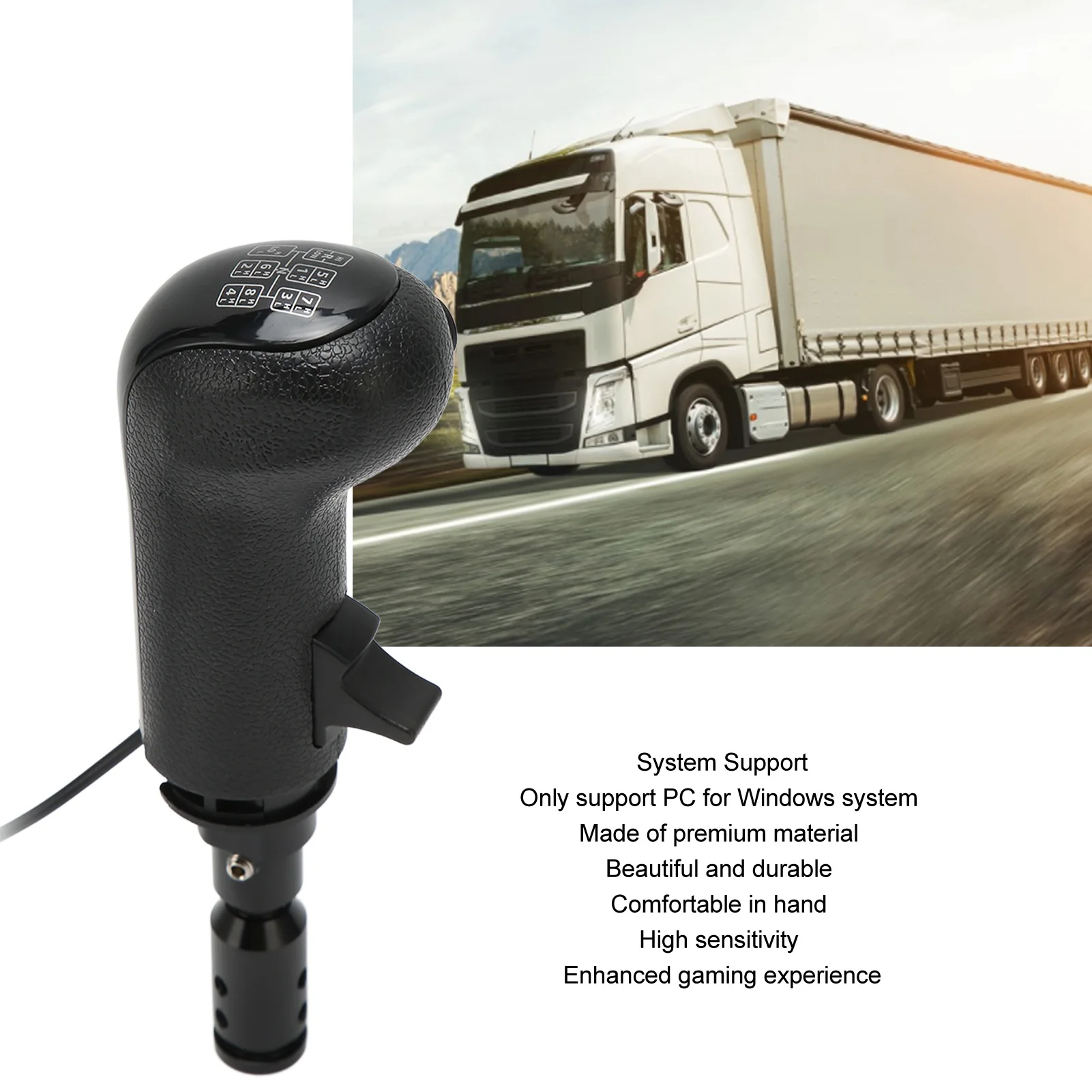 

Гоночный переключатель передач для ПК, быстрая установка, высокочувствительный USB-симулятор, противоударный переключатель передач Plug and Play для G920, для G27, G923