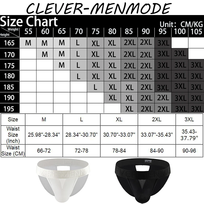 CLEVER-MENMODE Men\'s Sexy Open Crotch Sheer Briefs Ice Silk Breathable T Back Underwear Jockstrap Rear Empty Panties Men Bikini