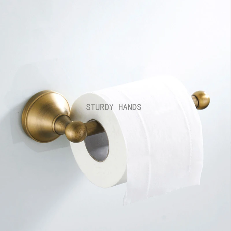 Brass wall mounted toilet paper holder towel ring robe hook bathroom hardware accessories