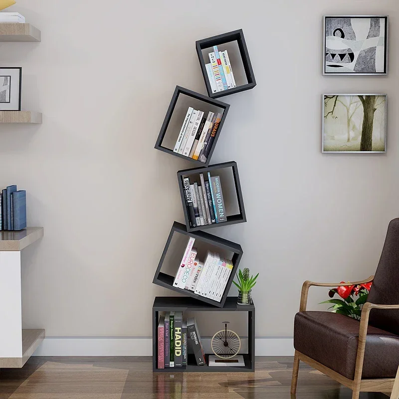 Book Shelf Bookcase Multifunctional Shelves Room Corner Kids Bookshelf Books Library Display Stand Estante Home Furniture