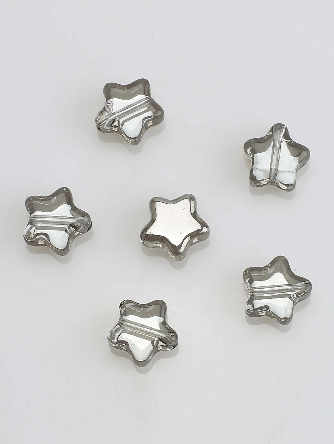 50 stks/partij Crystal Star Pendats 8mm Facet Glas Losse Kralen Handgemaakt Voor Sieraden DIY Maken Accessoires Groothandel In Bulk