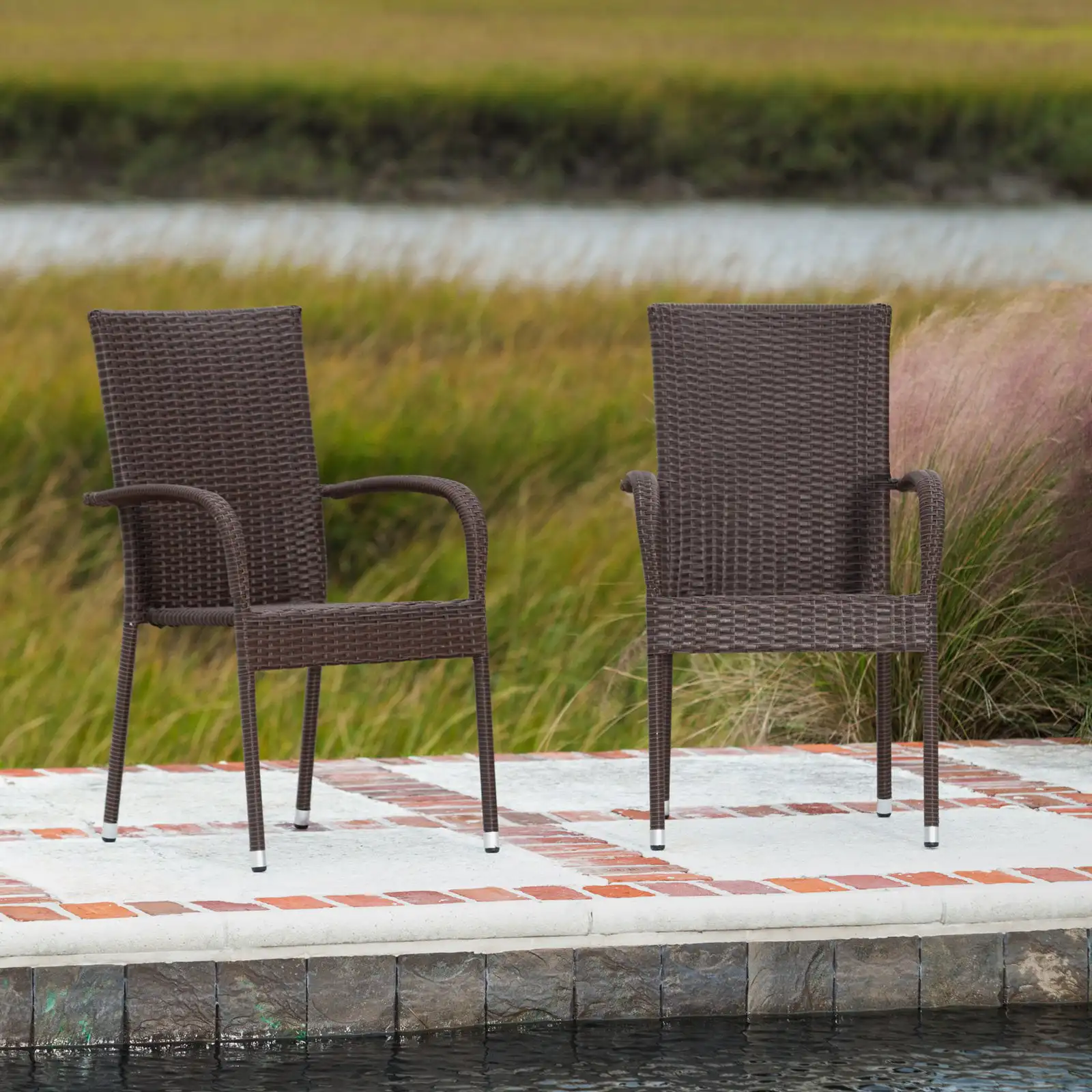 Outdoor Wicker Chair - Set of 4