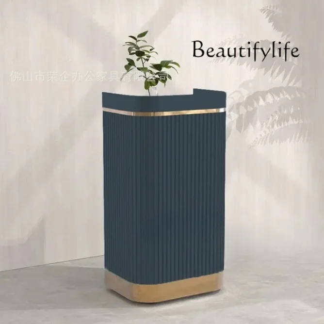 Premium Reception Desk Paint Bar Counter Real Estate Sales Department Service Counter  Tea House Gate Front Desk