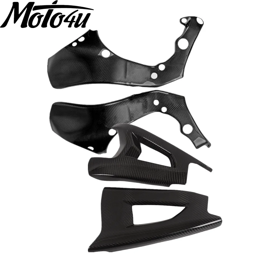 

Carbon Fiber Motorcycle Frame Cover And Swingarm Cover For KAWASAKI ZX10R 2016 2017 2018 2019 2020 2021 2022 2023 2024 2025