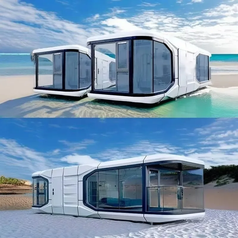 

Portable Mobile Home Villa Modern Style Prefabricated Space villa House Steel Container Hot Style Prefabrication