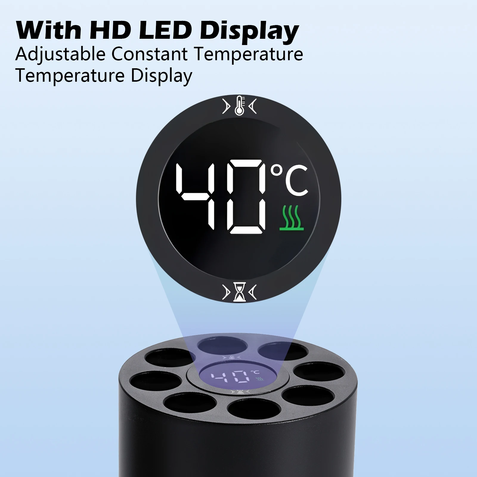 Dentale medizinische Verbundharzheizung mit LED-Anzeigematerial, weicher Wärmer 40–70 ℃ Temperatur einstellbar