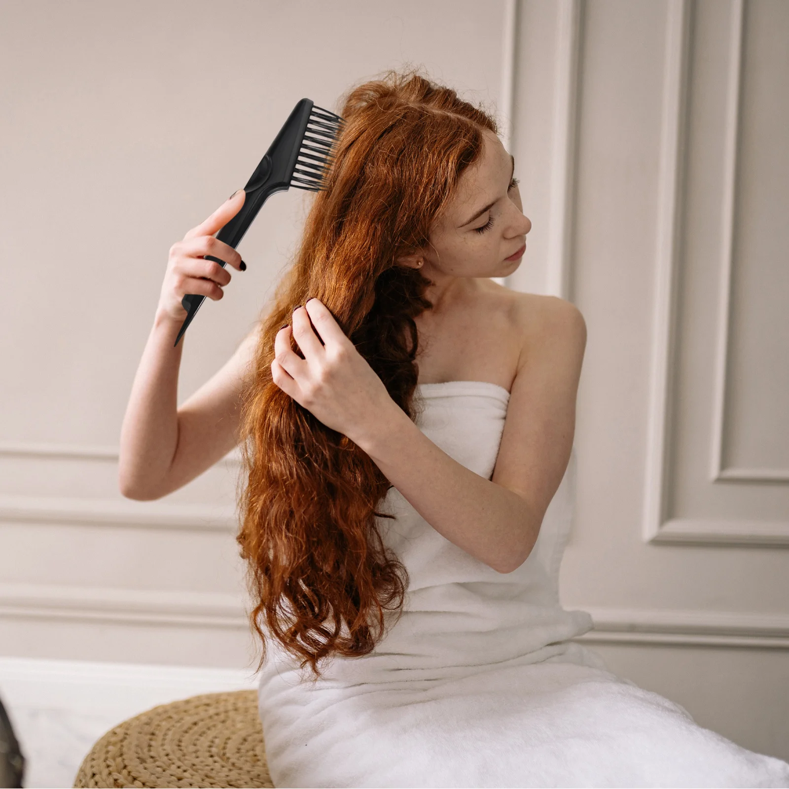 

1Set Hair Brush Cleaner Professional Durable Double-Sided Hairbrush Cleaning Rake Tool for Home Travel Salon Use Effective Hair