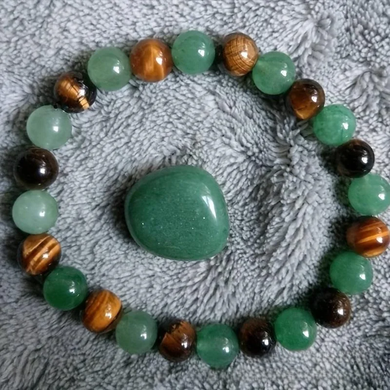 

l Tiger Eye Stone Bracelet een East Ling Wealth Bracelet Cross-Border Best-Selling DIY Knitting Material Bag