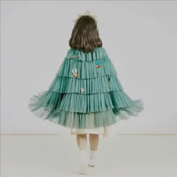 Christmas Costume Props Girl Green Christmas Tree Shaped Cloak Cosplay Parties Balls Performances Decorate Cloaks