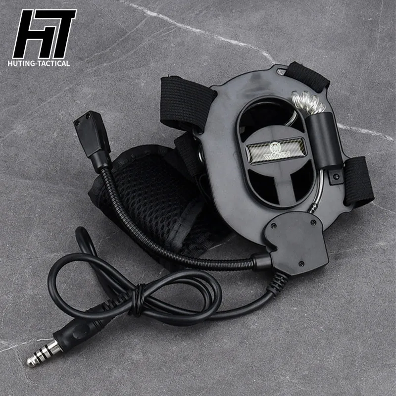 WADSN Tactical Headset Bowman II Communication Earphone CS Headphone PTT Kenwood Motorola M2 Plug For Military Walkie Talkie