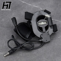 WADSN Tactic Headset Bowman II Communication Earphone CS Headphone PTT Kenwood Motorola M2 Plug For Walkie Talkie