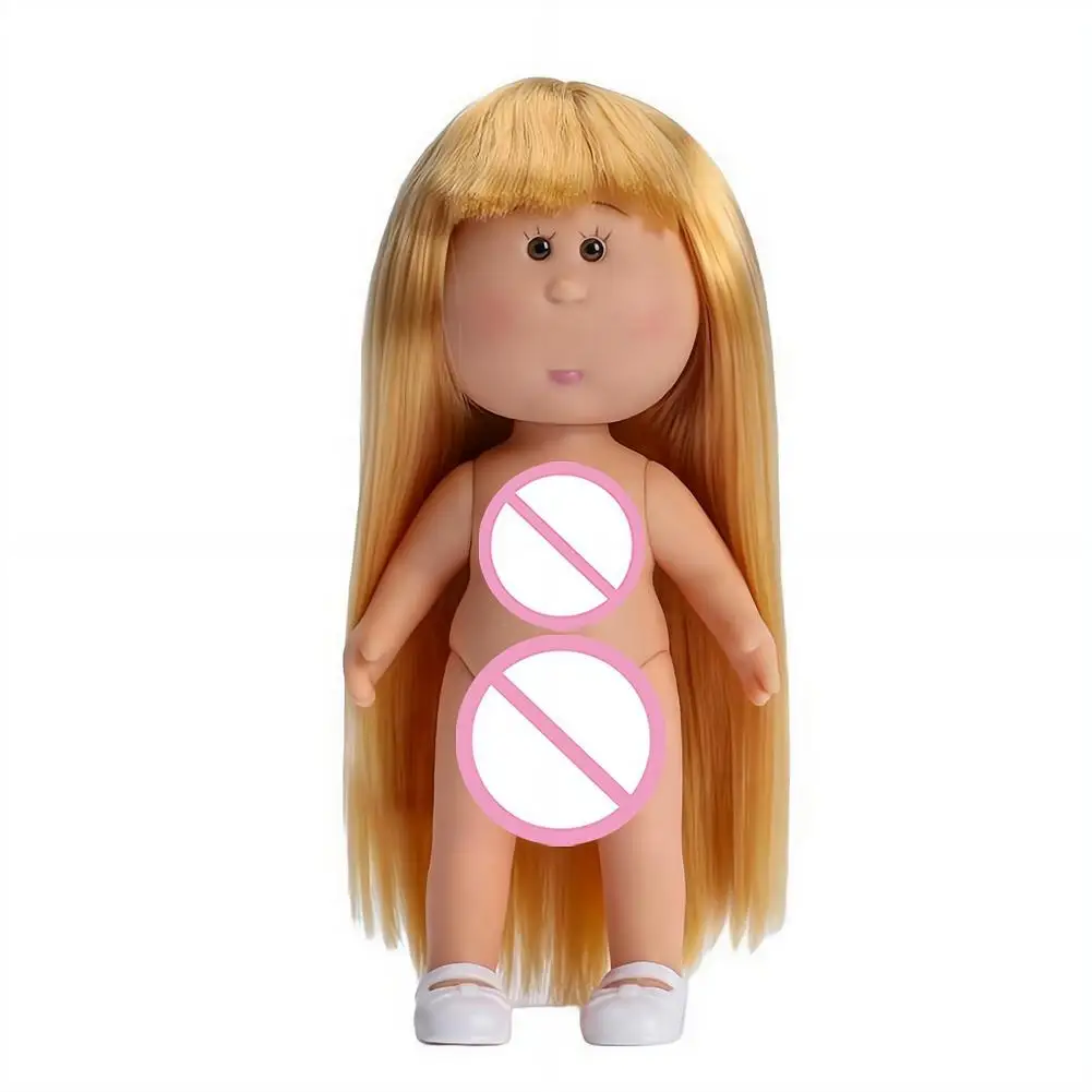 14cm Mini-Kartoffelpuppe mit 5 beweglichen Gelenken, DIY Vinyl-Süße Puppen, Spielzeug mit lockigem Haar, 14cm Vinylpuppe mit Bohnenaugen, dunkelhäutige Anziehpuppe – Detail 24