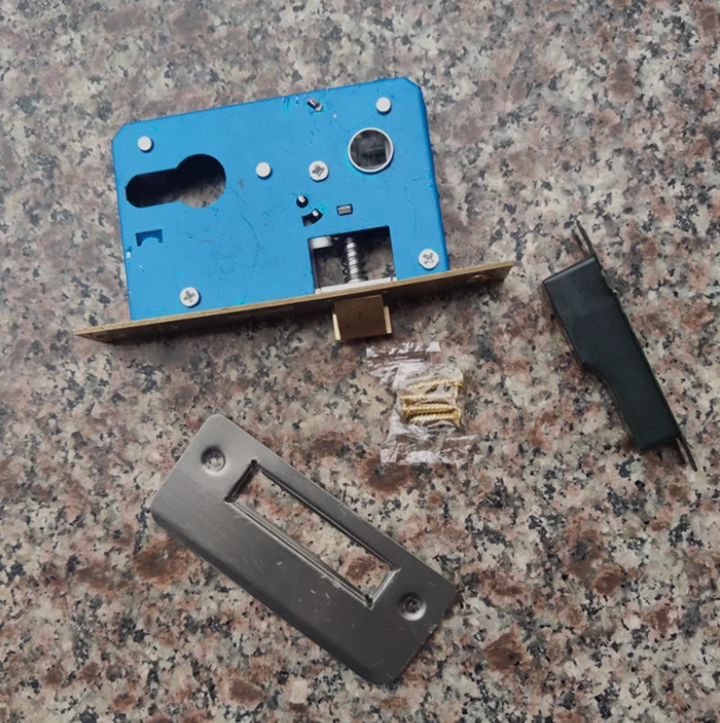 1Pc Mortise Door Lock Body Replacement Interior Bedroom Wood