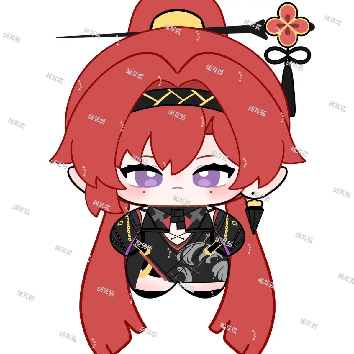 Новинка 2023 года, 10 см, аниме, волнистые Иньлин, плюшевый рюкзак для косплея, плюшевый брелок, орнамент, рождественские подарки