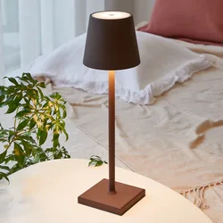 Lâmpada de mesa led portátil à prova dportable água luzes toque recarregável escurecimento lâmpadas mesa para bar café restaurante decoração para casa iluminação