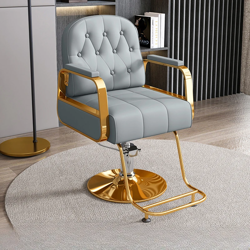 Hairdressing Spa Barber Chairs Swivel Ergonomic Beauty Professional Barber Chairs Barbershop Luxury Silla Salon Furniture MR50BC