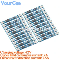 20pcs/1pc 1S 3.7V 2A li-ion BMS PCM Single MOS 18650 Battery Protection Board PCB Module for 18650 Lithium ion li Battery Cell